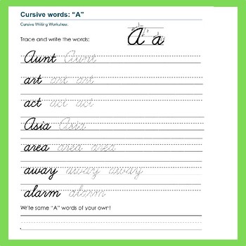 A to Z Cursive Mastery: Handwriting Practice Worksheets by WonderTech World