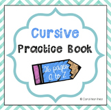 Cursive Practice Book {A to Z}
