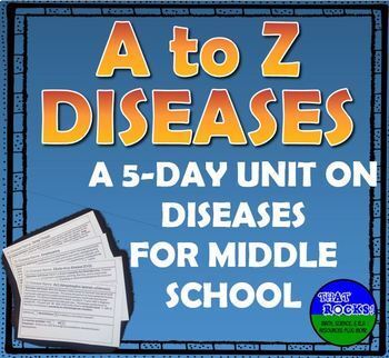 Preview of A to Z Diseases 5 Day Unit for Middle School Science