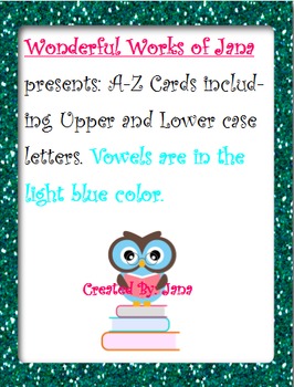 Preview of A to Z Flash Cards