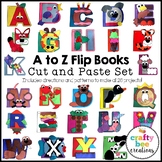 Alphabet Flip Books Craft Bundle | A to Z Letter Worksheet