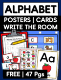 A to Z Large Alphabet Cards + Phonics Write the Room Activities