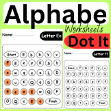 A to Z Letter Dot It Letter Match Worksheets
