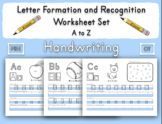 A to Z Letter Formation and Recognition Worksheets