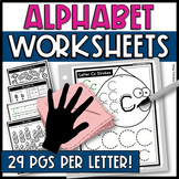 Alphabet Review Or After Testing Packets, ABC Games and Ac