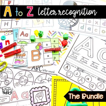 Preview of A to Z Letter Recognition Activities  {the BUNDLE}