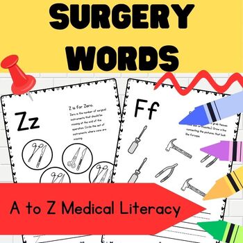 Preview of A to Z Medical Literacy | Surgery Words