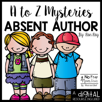 Preview of A to Z Mysteries Absent Author Novel Study and DIGITAL Resource