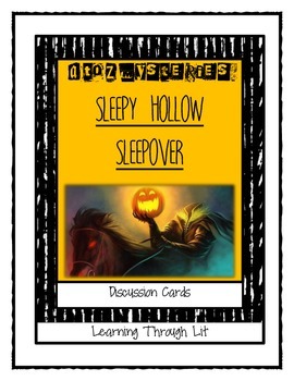 Preview of A to Z Mysteries SLEEPY HOLLOW SLEEPOVER Discussion Cards PRINTABLE & SHAREABLE