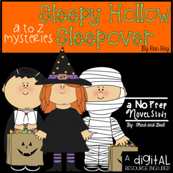 Preview of A to Z Mysteries Sleepy Hollow Sleepover Novel Study and DIGITAL Resource