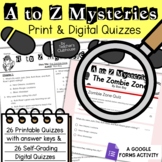 A to Z Mysteries Quizzes | Print and Digital