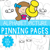 Alphabet Pinning Pages {A Fine Motor Phonics Resource Packet}