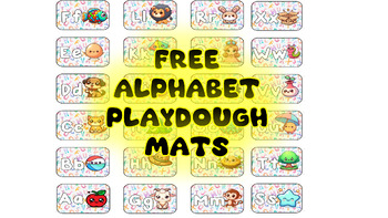 Preview of A to Z, ABC, Alphabet Playdough / Playdoh Mats