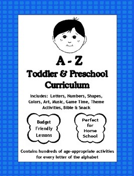 Preview of A to Z Preschool Complete Curriculum for Homeschool (Great for Daycare)