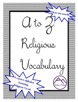 Preview of A to Z: Religious Vocabulary