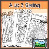 A to Z Spring Mazes