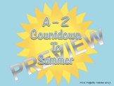 A to Z Summer Countdown EDITABLE