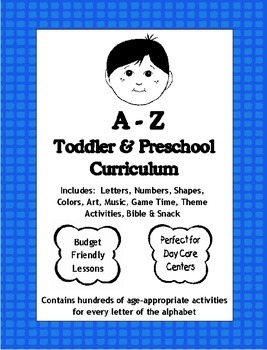 Preview of A to Z Preschool, Complete Theme-Based Curriculum and Management Plan