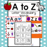 A to Z Vocabulary Cards Bundle