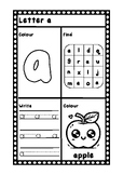 A to Z Worksheets (Colouring, Letter Identification and Wr