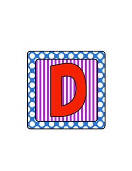 a to z letters for bulletin boards or banners primary colors tpt