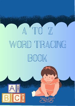 Preview of A to Z word tracing book