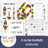 A to Zoo Animals Activity Pack