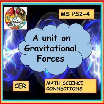 Preview of A unit on gravitational forces MS PS2-4 CER