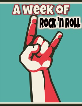 Preview of A week of ROCK AND ROLL! Pre K & Kindergarten distance learning!