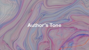 Preview of A well designed Author's Tone Presentation