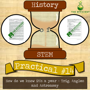 Preview of A year already? - History of STEM practicals - Trig, Angles + Astronomy