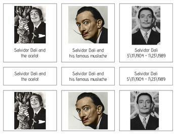 Preview of A012 (GOOGLE): DALI (facts about) (3 part cards) (3pgs)