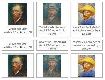 Preview of A020 (GOOGLE) : VAN GOGH (facts about) (3 part cards) (3pgs)