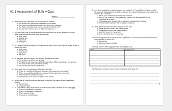 Preview of A1.1 Skills Quiz