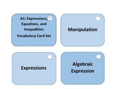 A1: Expressions, Equations, and Inequalities Vocabulary Cards