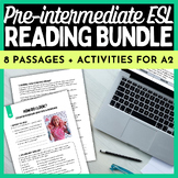 ESL Reading Comprehension for Adults and High School | A2 Bundle