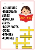 A2 English Learning Crosswords Collection