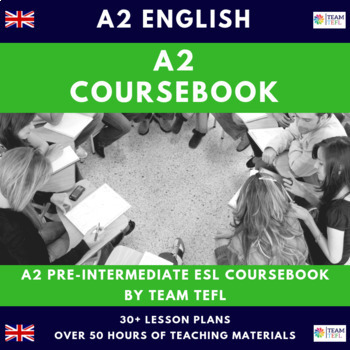Preview of A2 Pre Intermediate Course Book ESL TEFL 50 hours Curriculum