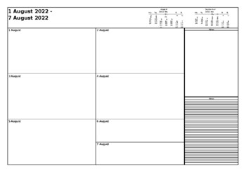 converteerbaar Springplank Magnetisch A3 Deskpad - Weekly Agenda Planner - editable Word version by  EthosEducational
