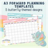 A3 Forward Planning Templates | Butterfly Designs