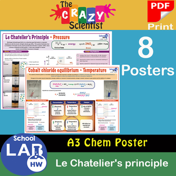 Preview of A3 Le Chatelier's principle Poster Pack