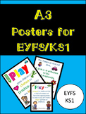 A3 Learning through Play Posters for Early Years classrooms