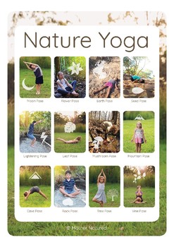 Preview of A3 Nature Yoga Posters with REAL children!