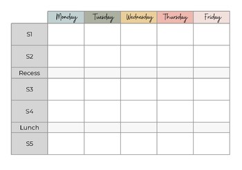 A3 Weekly Desk Planner by Hass With Miss M | Teachers Pay Teachers