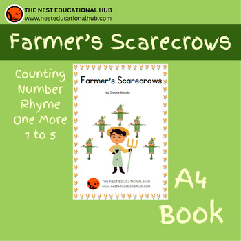 Preview of A4 Farmer's Scarecrows Counting/Number Rhyme for 1 more (1 to 5)