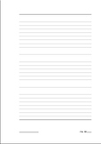 A4 Lined/Ruled Sheet Design PRINTABLES for writing/assignm