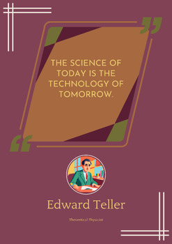 Preview of STEM Quote Poster - Edward Teller