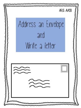 Preview of AA 10 Address an Envelope and Write a Letter