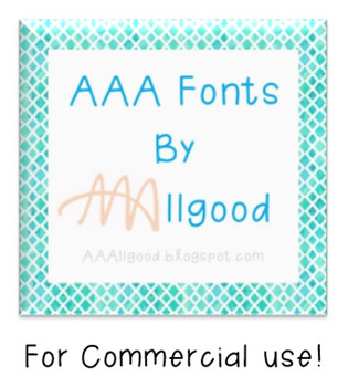 Preview of AAA Fonts for Commercial License