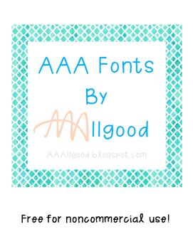 Preview of AAA Free Fonts